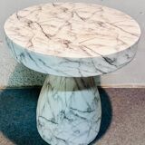 Tavolino in Ceramica Resinata Simil Marmo