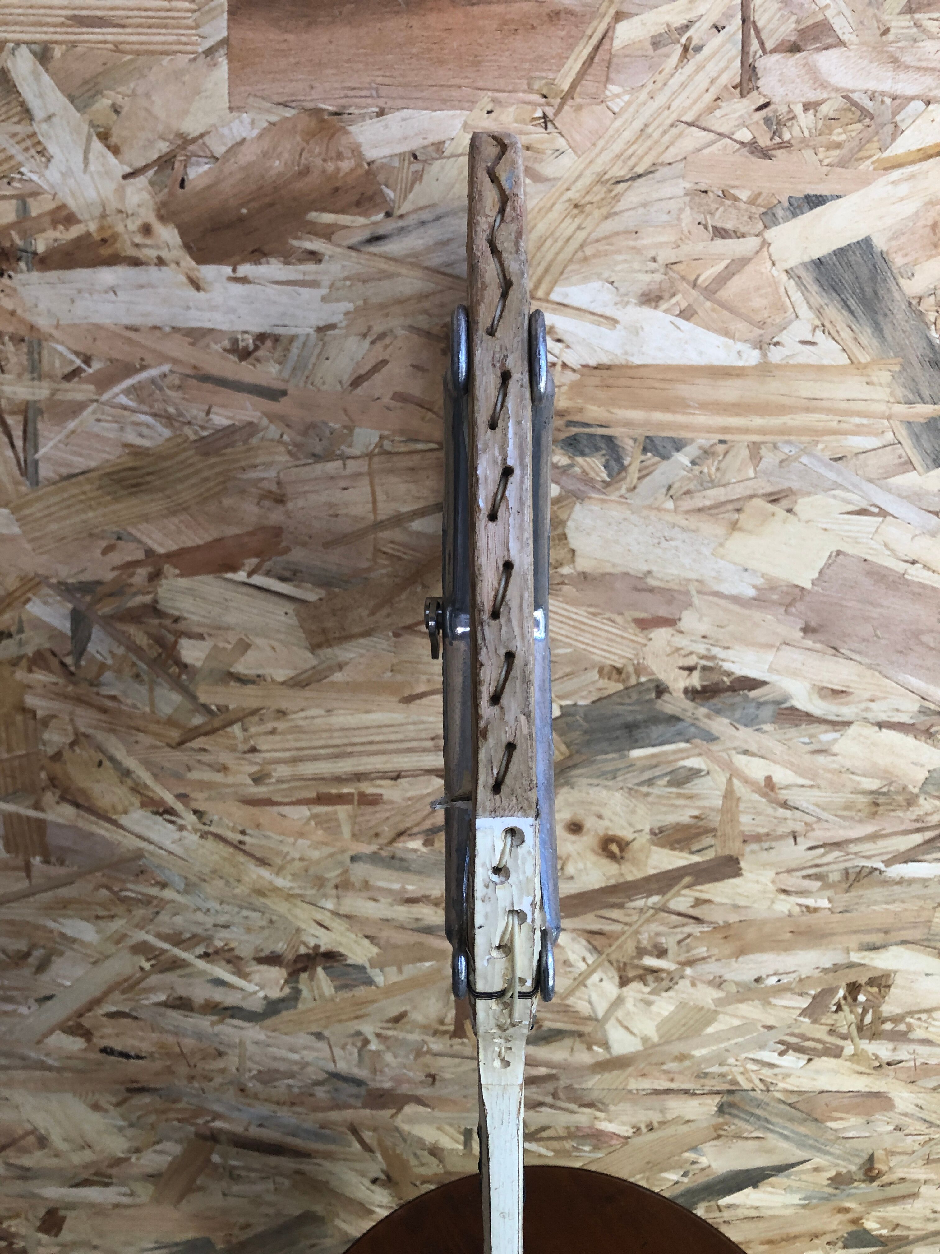 Raquette tennis montana goldseal bois avec protection métal zephyr vintage