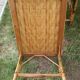 Vintage rattan chaise longue 1950