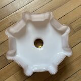 Vintage opaline pink glass lampshade from Czechoslovakia 250912