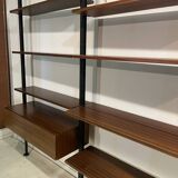 Rosewood Wall or Floor/Ceiling Bookcase