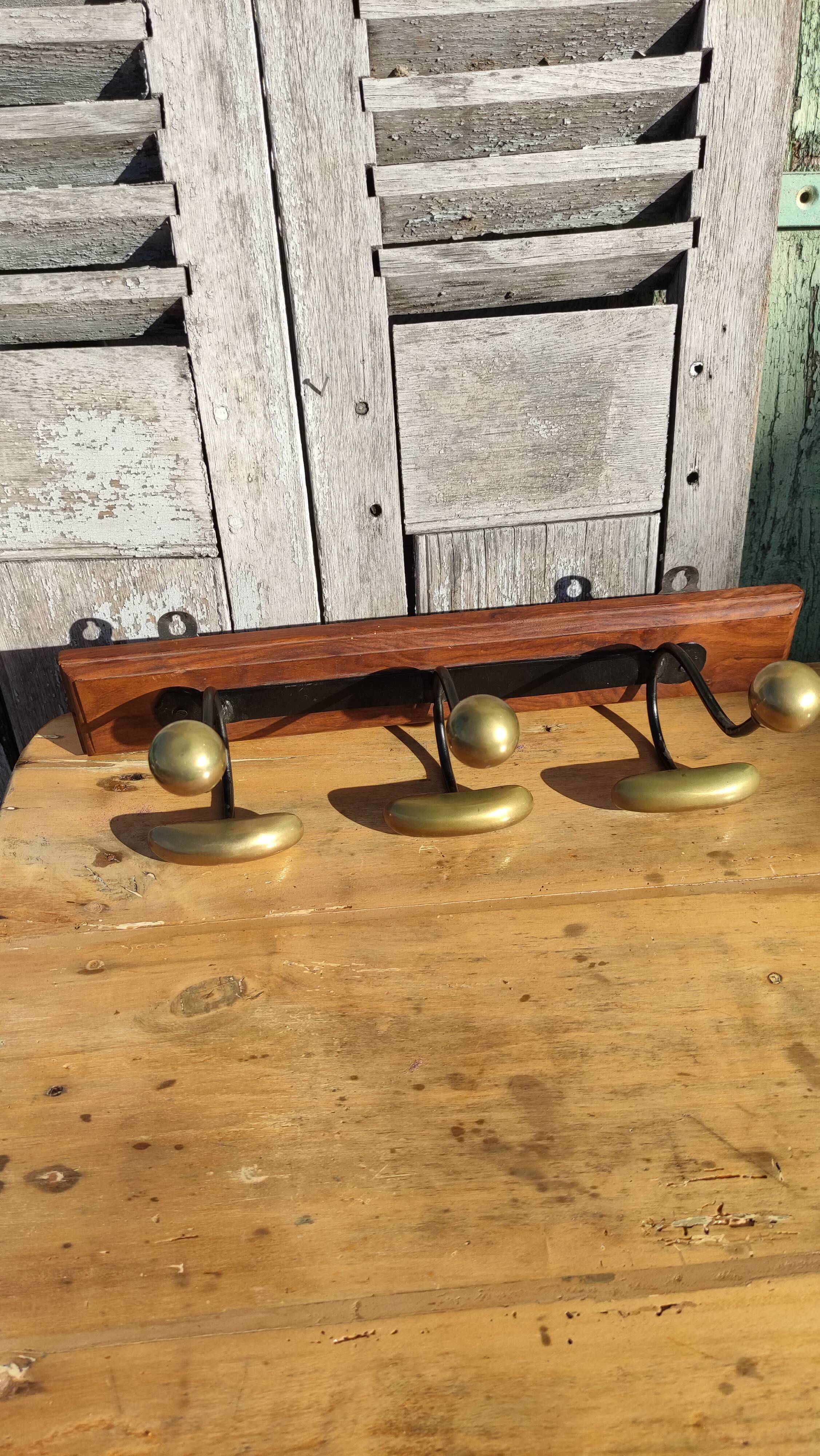 Vintage wall coat rack