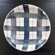 Black and white checkered dish