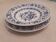 Set of two plates, flat and deep, with a country blue decoration.