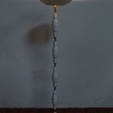 Halogen floor lamp from the 60s in marble ceramic and brass