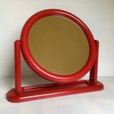 Tiger red plastic table mirror made in holland