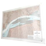 Map course of the Loire estuary west coast France