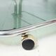 Smoked glass tubular dessert table, 1970-1980