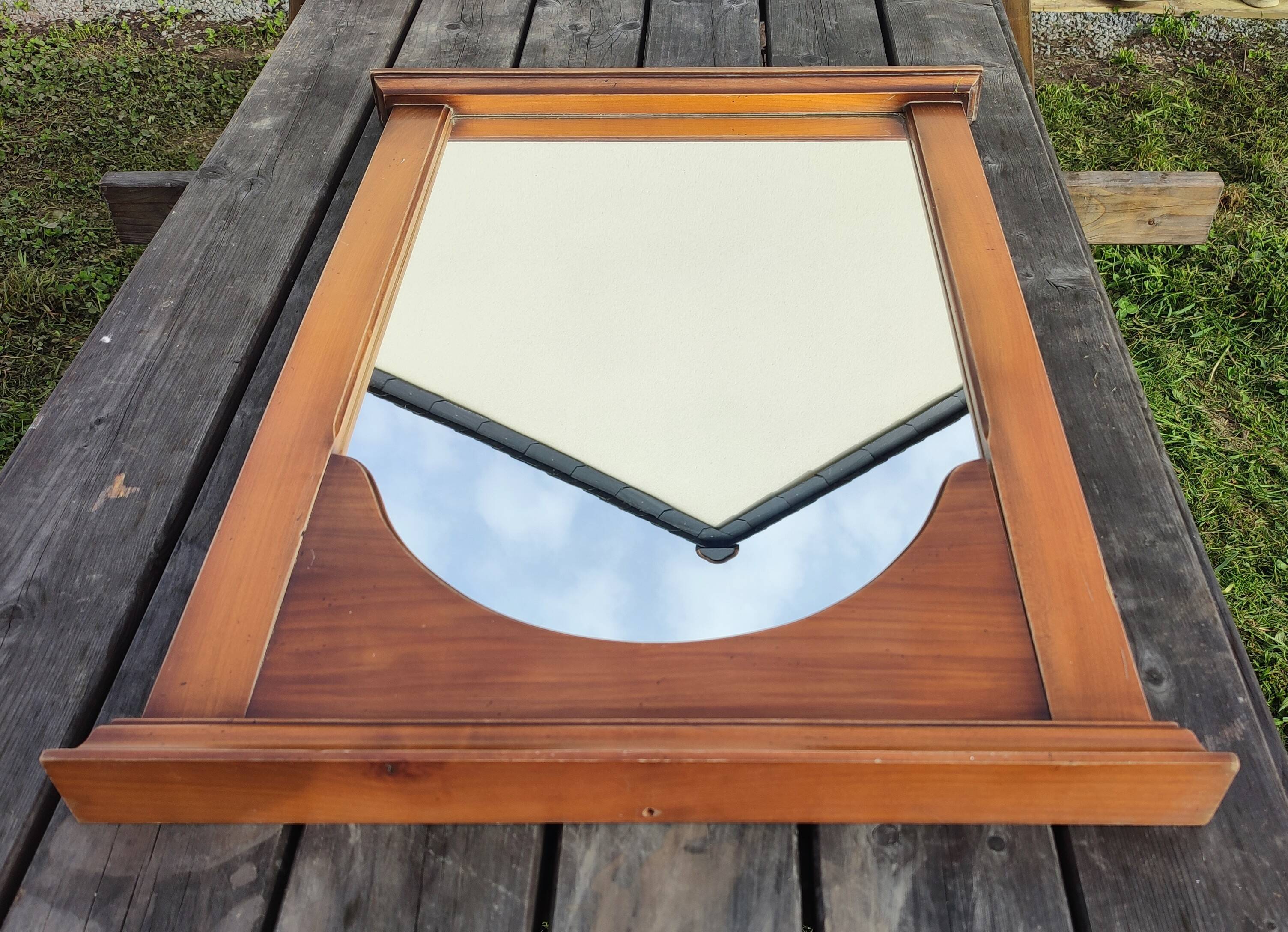 Large classic style solid wood mirror