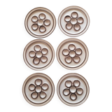 6 snail plates Thomas