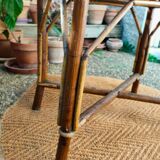 Vintage rattan coffee table
