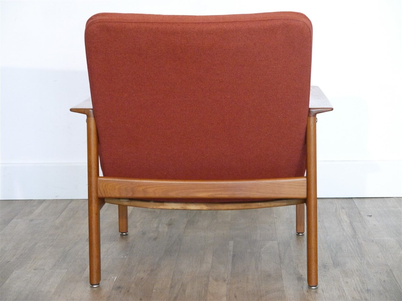 Fauteuil vintage scandinave en teck 1960