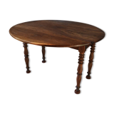 Round solid wood table 4 legs