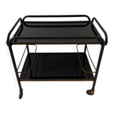 Black plexi serving trolley from the 70s