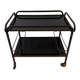 Desserte plexi noir années 70