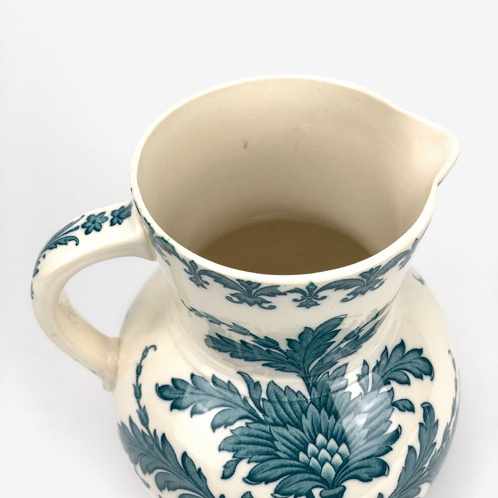 Broc Sarreguemines U-Cie in earthenware and green monochrome décor