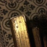 Golden mirror with 68 x 54 cm