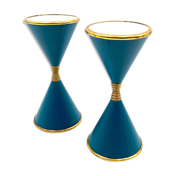 Lampes de table 'Clessidra', d'Angelo Lelii, Arredoluce, Milan Italie, 1960
