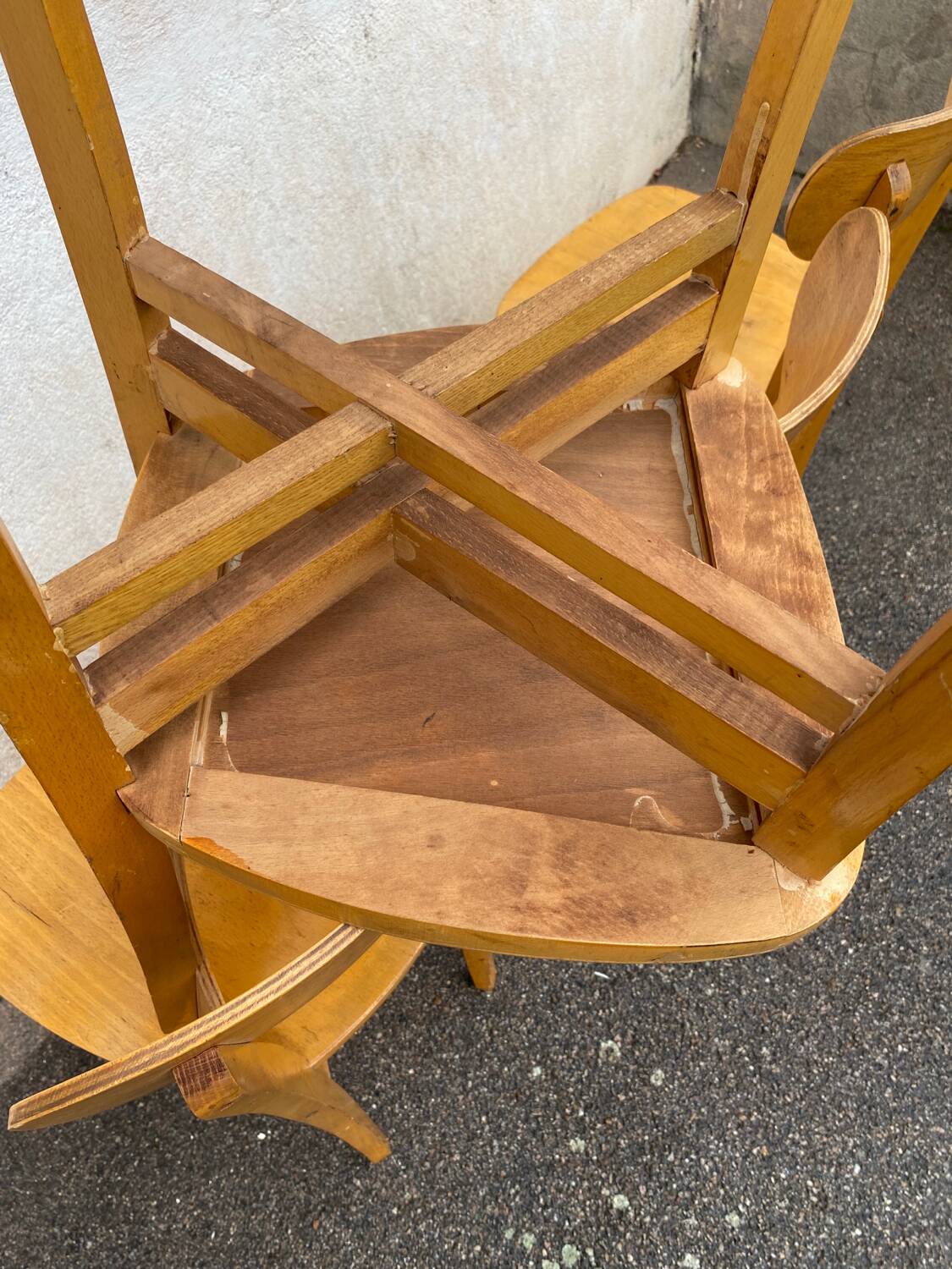 Set of 4 vintage bistro chairs