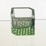 Green Square Bowl, Pavel Hlava, 1970s, Czechoslovakia