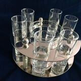 Vintage caviar and vodka service
