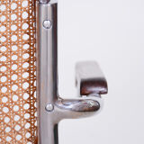 Restored Bauhaus Armchair, Marcel Breuer, Thonet, Beech, Chrome, Germany, 1930s