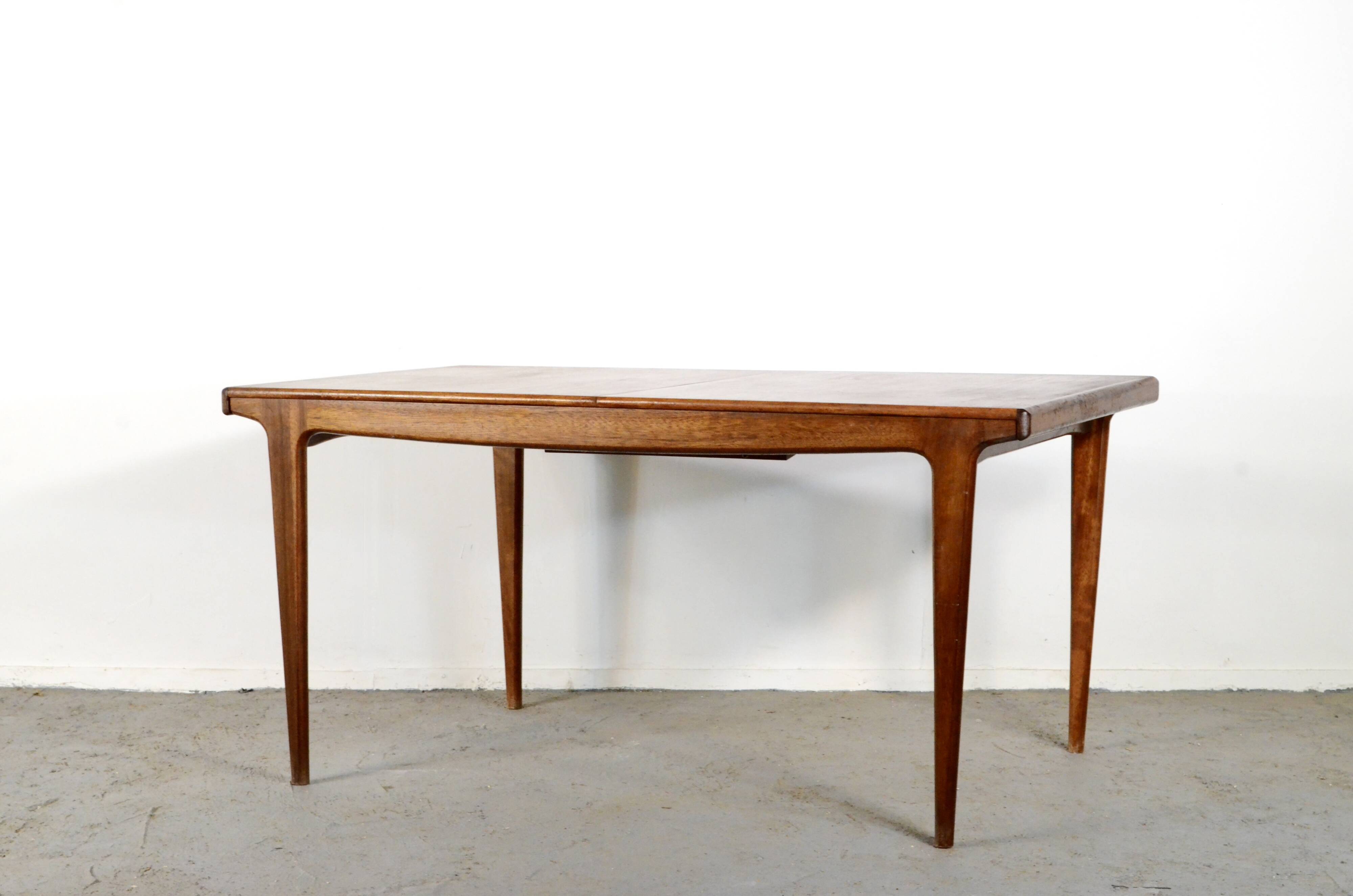 Danish Midcentury Extending Teak Table.