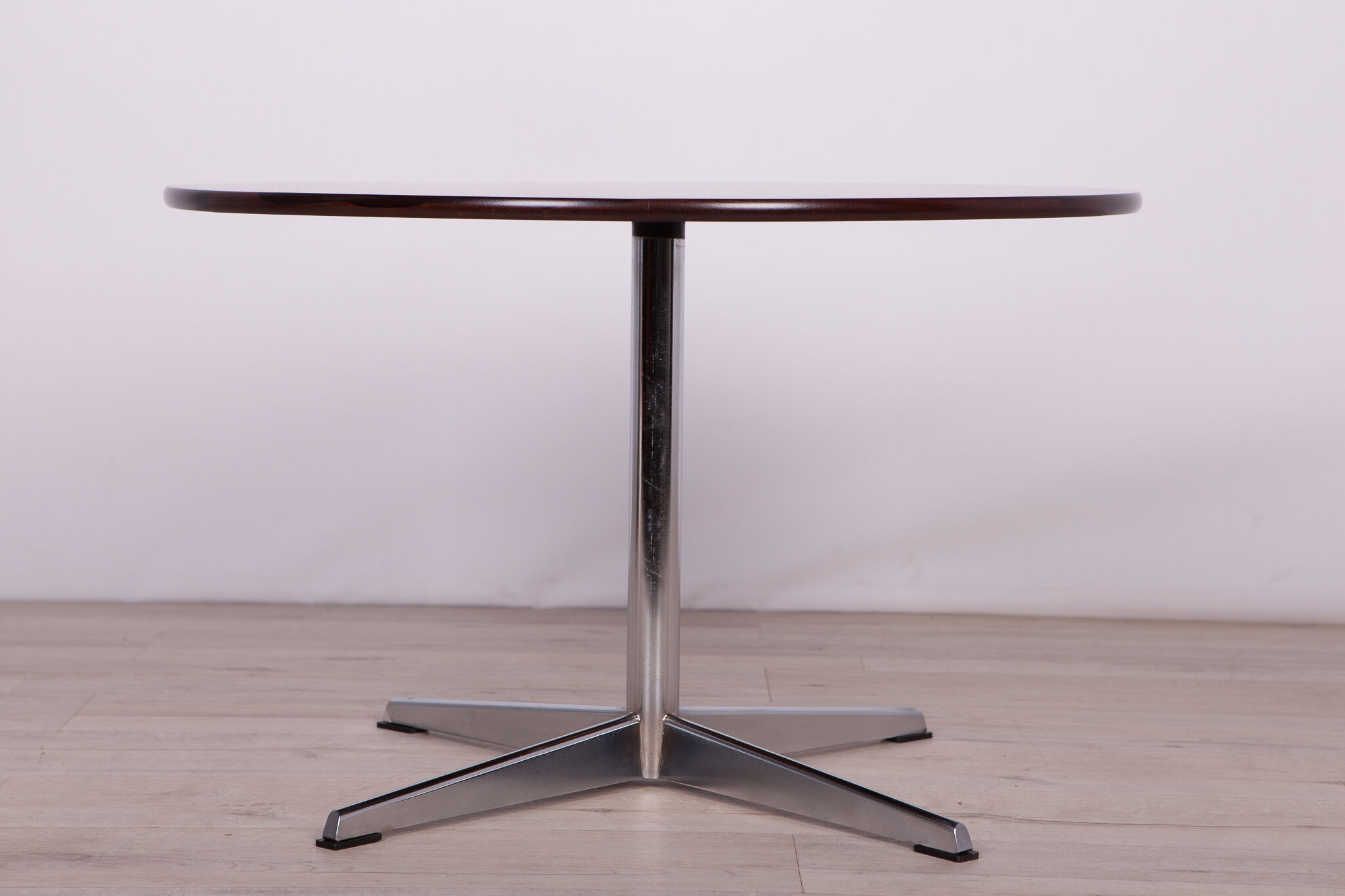 Mid-Century Danish Rosewood & Chrome Coffee Table, 1960s