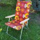 Vintage 70 "flower power" kettler folding long chair