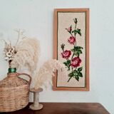 Canevas paire - motifs fleuris