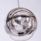 Mid-Century Chandelier in Chromed Steel and Opaline Glass, Germany, 1970s