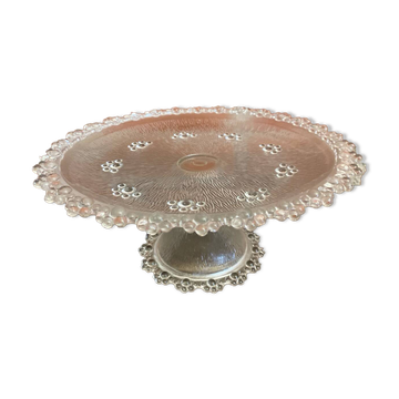Coupe à fruits Masserini Barocco en verre moulé, frise perlée