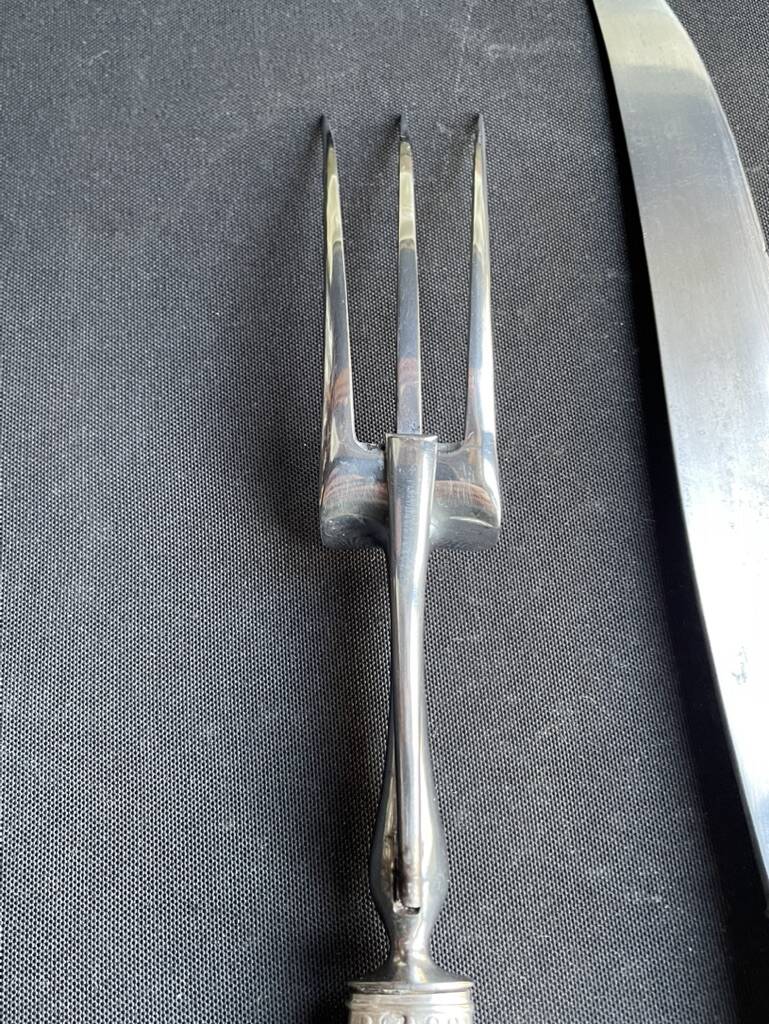 Silver cutting service stuffed in a case - ATE Guichard & Émile Puiforcat - 19th century