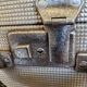 Antique metal suitcase