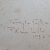 Portrait de femme signé Tony La Foglia, Paris Lido, école française XXème