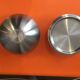 1970s vintage bowling ball ice bucket in brushed steel