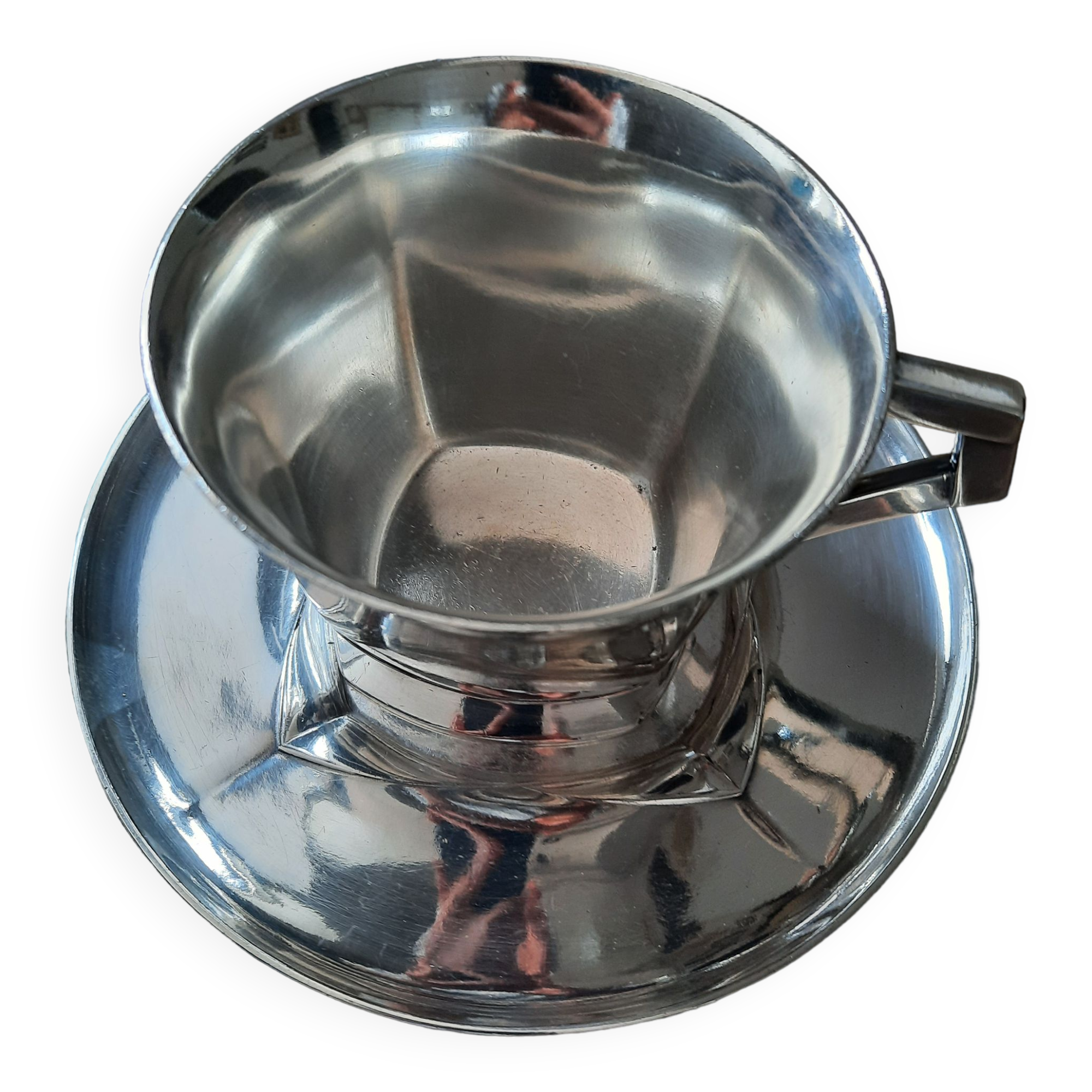 Sue et Mare chocolate cup and saucer for Gallia Christofle