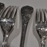 Lot 6 forks Marly Christofle