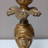 Bronze lamp base, rocaille and voluptuous decor