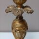 Pied de lampe en bronze,décor rocaille et volupte