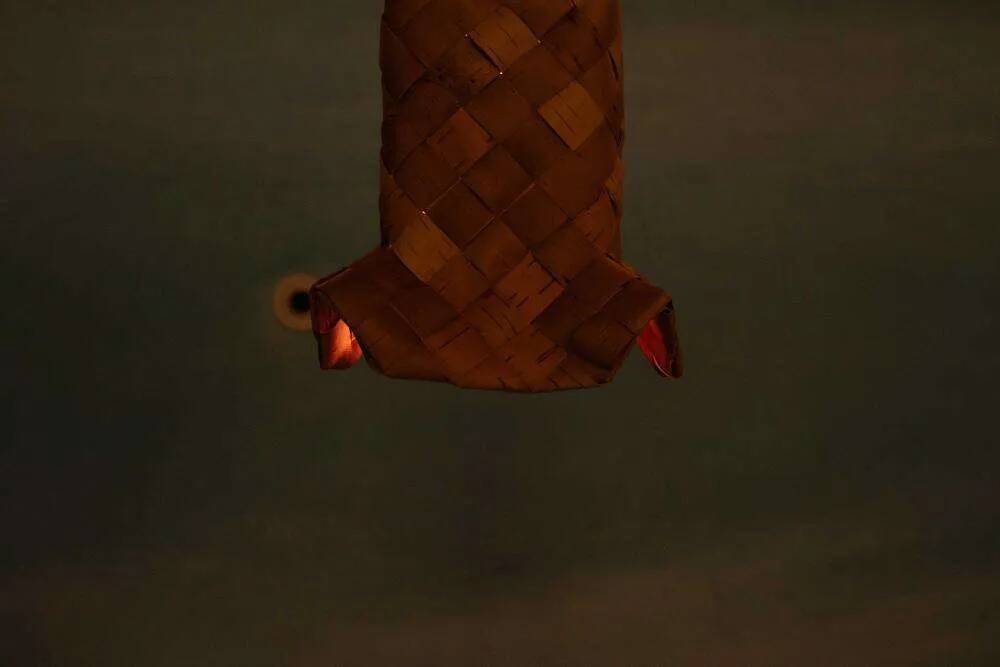 Japandi woven Scandinavian suspension, vintage