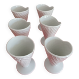 Ice cream cups with cone effect