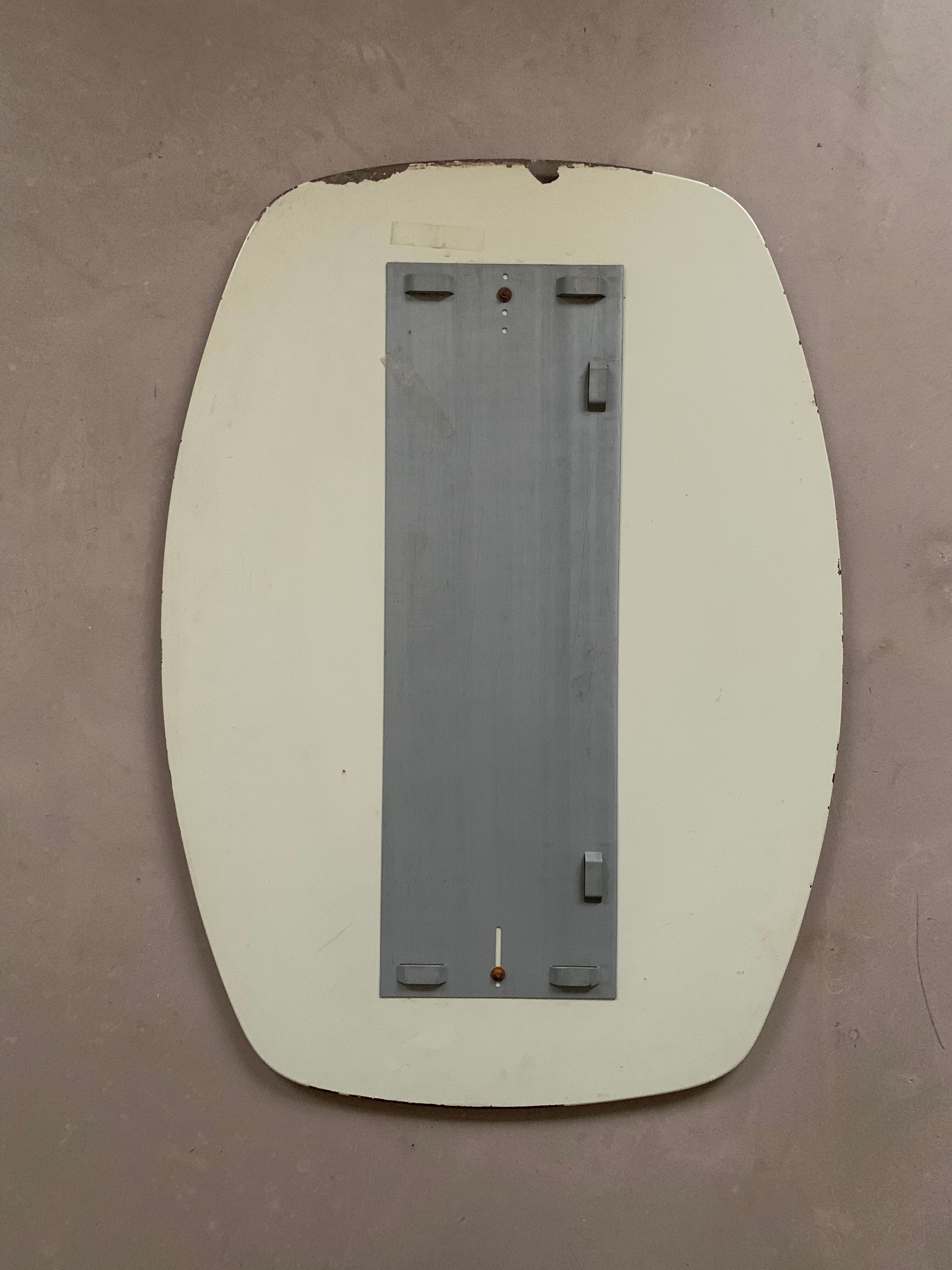 Vintage smoked mirror, 81x58 cm