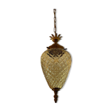Amber pineapple chandelier from the 70s