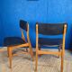 Scandinavian chair circa 1970 black skai