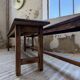 Set of two rustic oak farm benches 2m