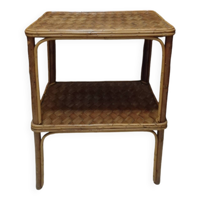 Table basse bambou et bois