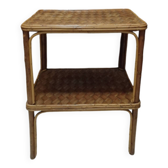 Bamboo and wood coffee table