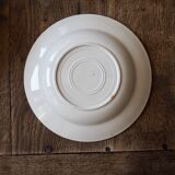 Set of 12 green patterned soup plates, Badonviller earthenware