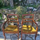 Paire de fauteuils de style Empire